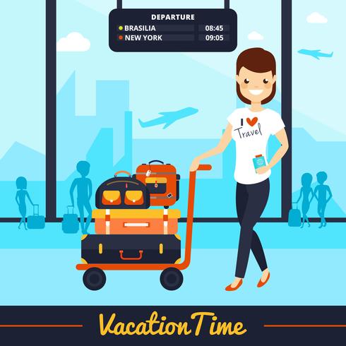 Travel Luggage Illustration vector