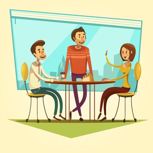 Ilustración de reuniones de negocios vector