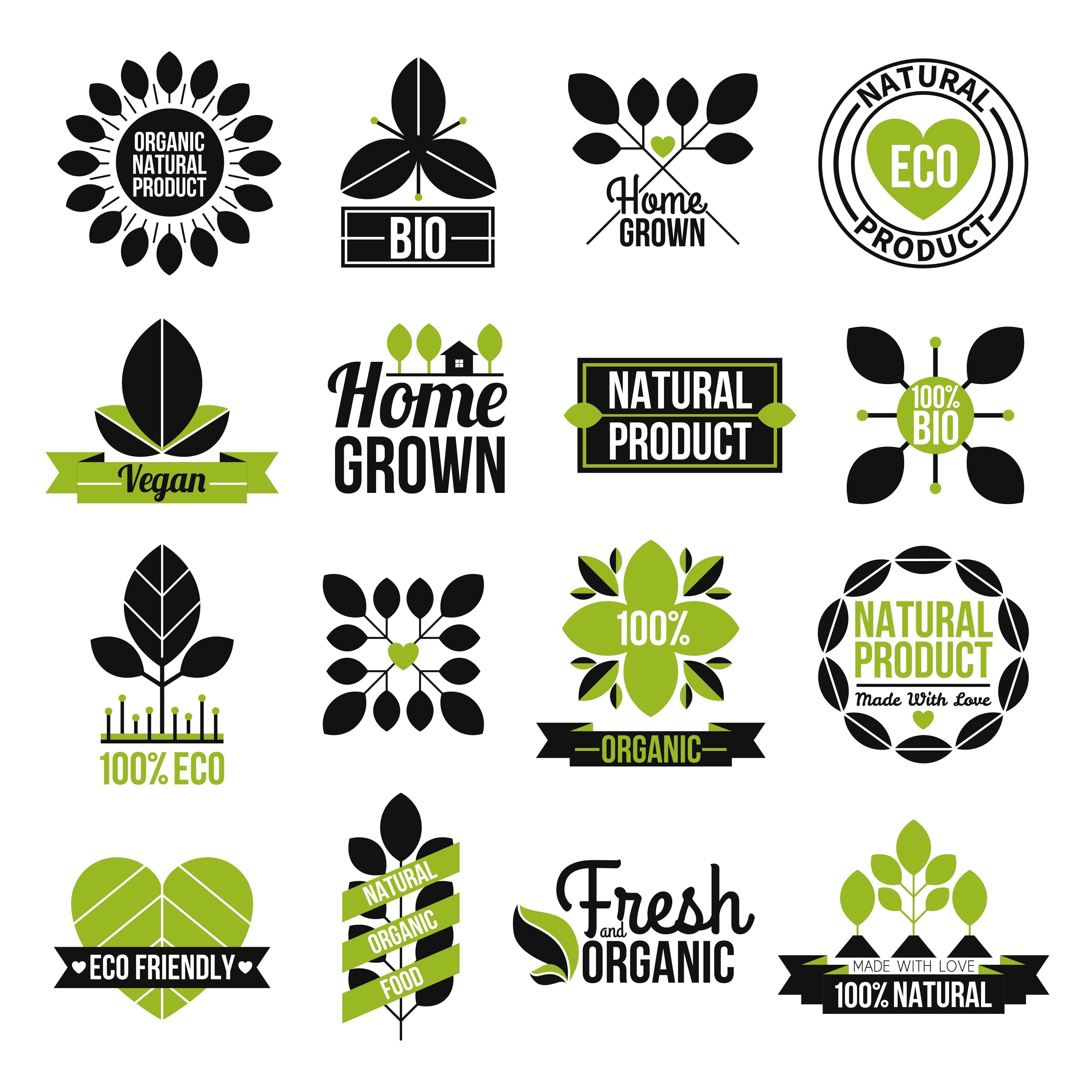 Bio Nature Concept Logo Design. Eco Product Creative Badge Sticker. Natural  Organic Brand Template. Healthy Fresh Food Stock Vector - Illustration of  health, cosmetic: 202293884