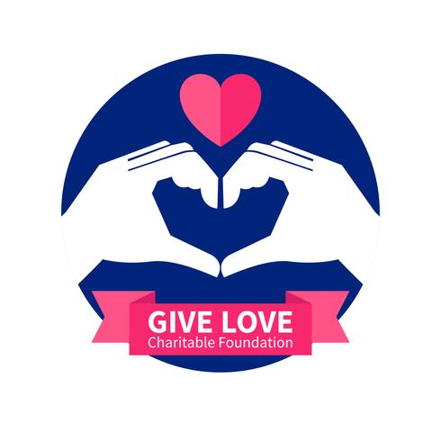 Charitable Foundation Logo Illustration  vector