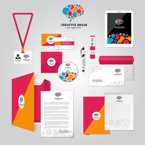 Social Relationship Corporate Identity Poster vector