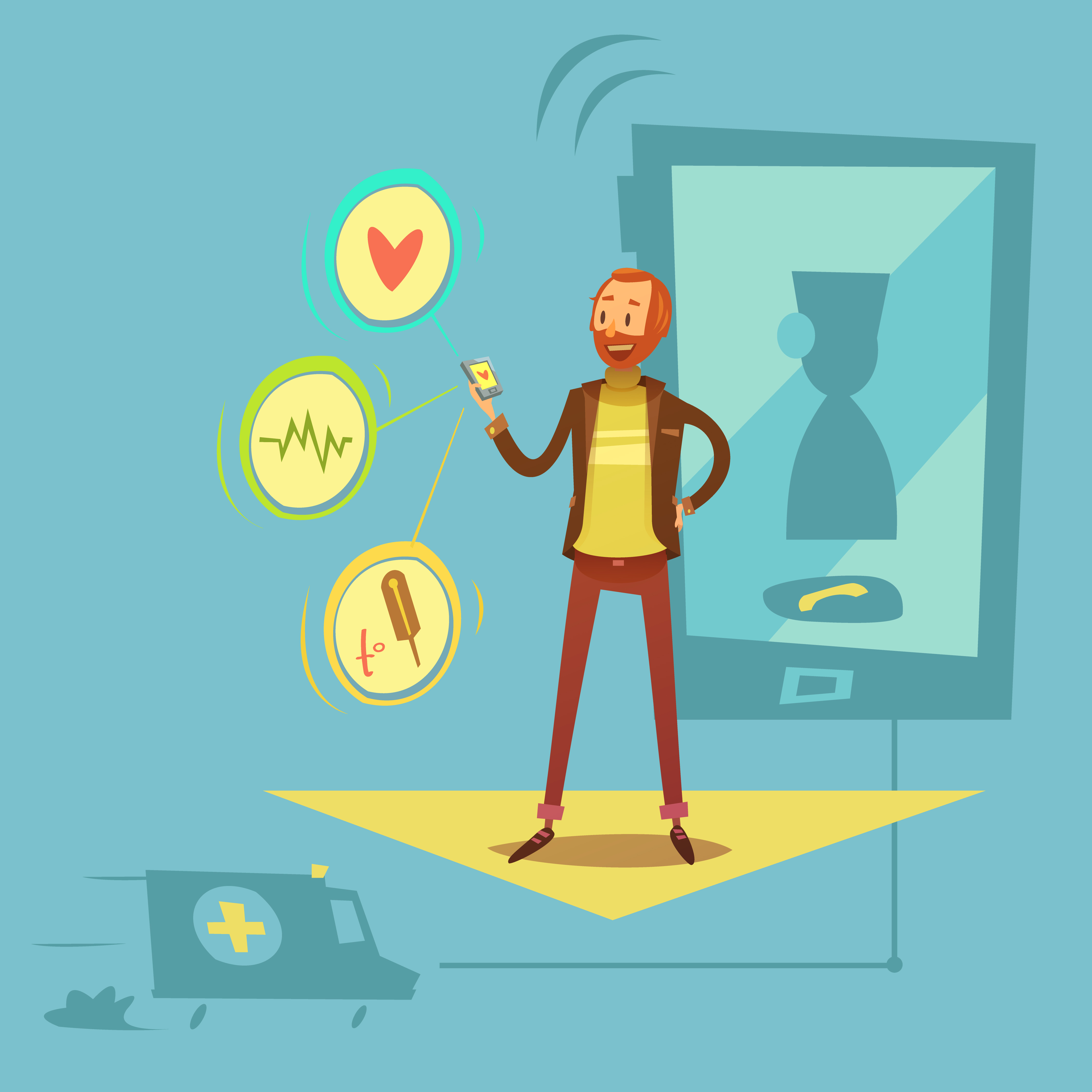 Mobile Health Diagnostic Illustration 478770 Vector Art at Vecteezy