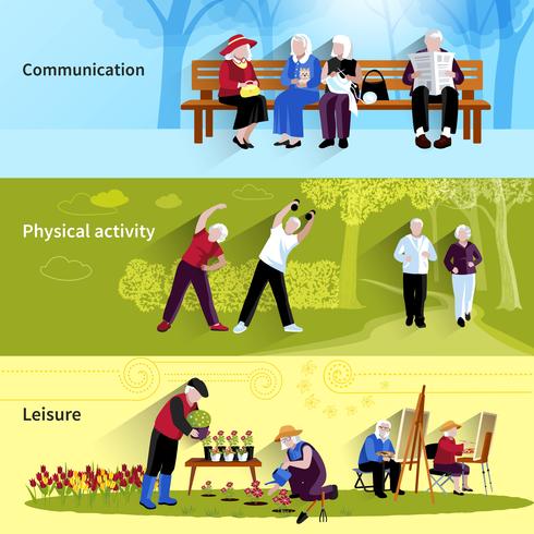 Senior People Gadgets Outdoor. Elderly P Graphic by yummybuum