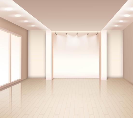 Empty Modern Room Interior vector