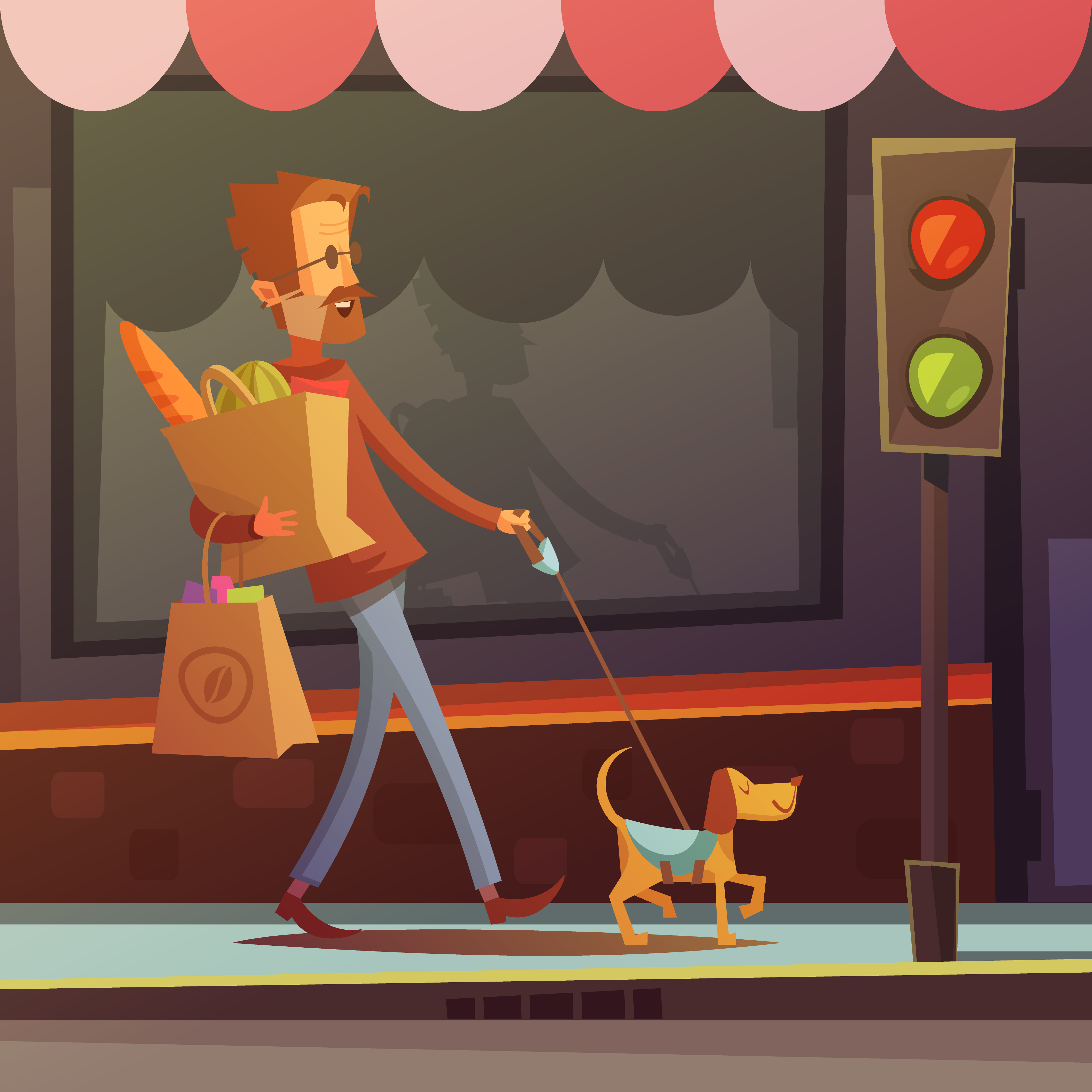 Blind Man Illustration 479033 Vector Art at Vecteezy