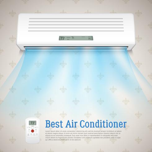 Best Air Conditioner Illustration vector