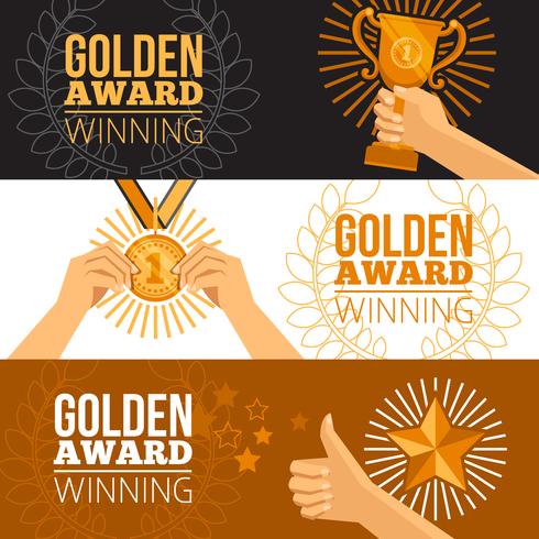 Awards Banners Set vector