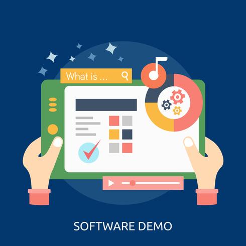 Software Demo Conceptual illustration Design vector