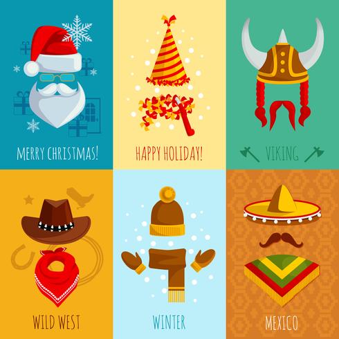 Sombreros Y Accesorios Mini Posters vector