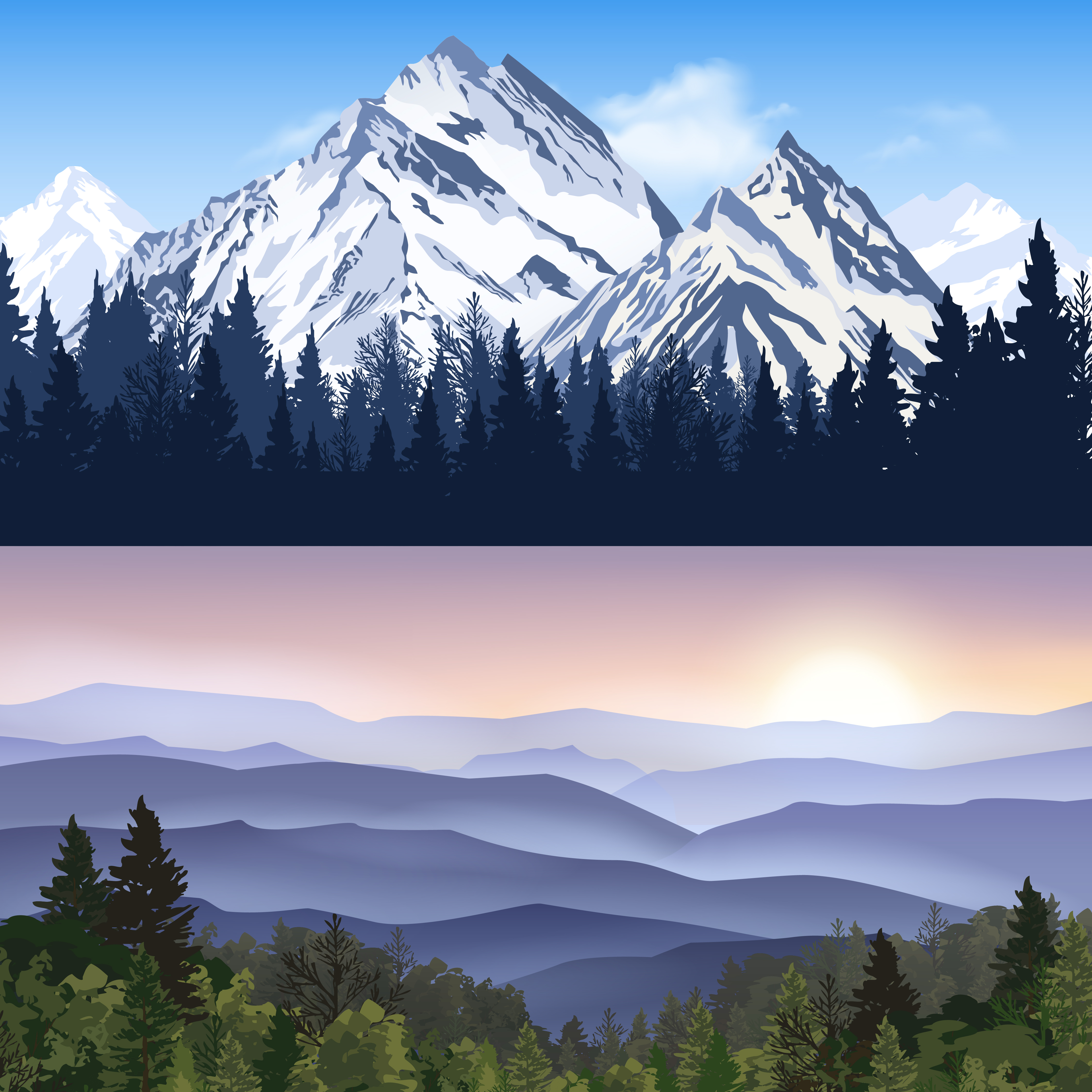 Free Free 184 Mountain Landscape Svg SVG PNG EPS DXF File