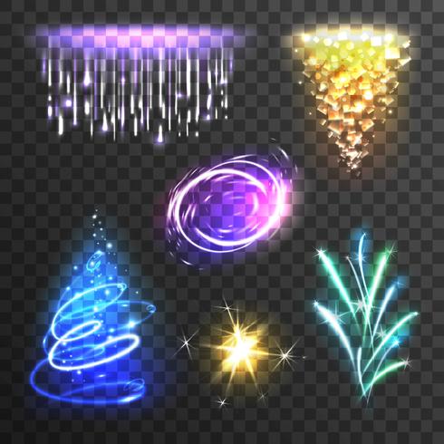 Light effects set vector