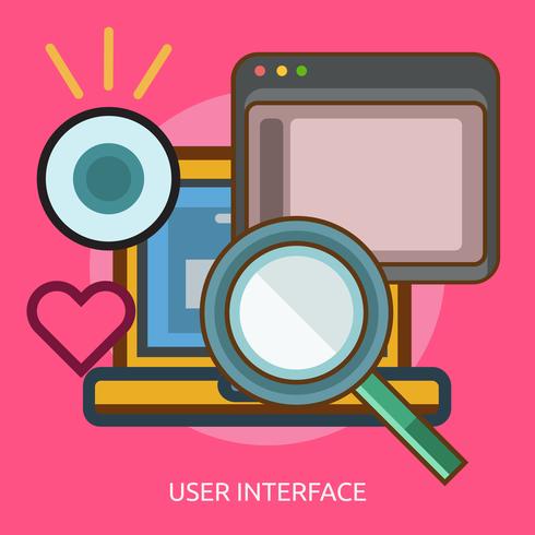 User Interface Conceptual illustration Design vector