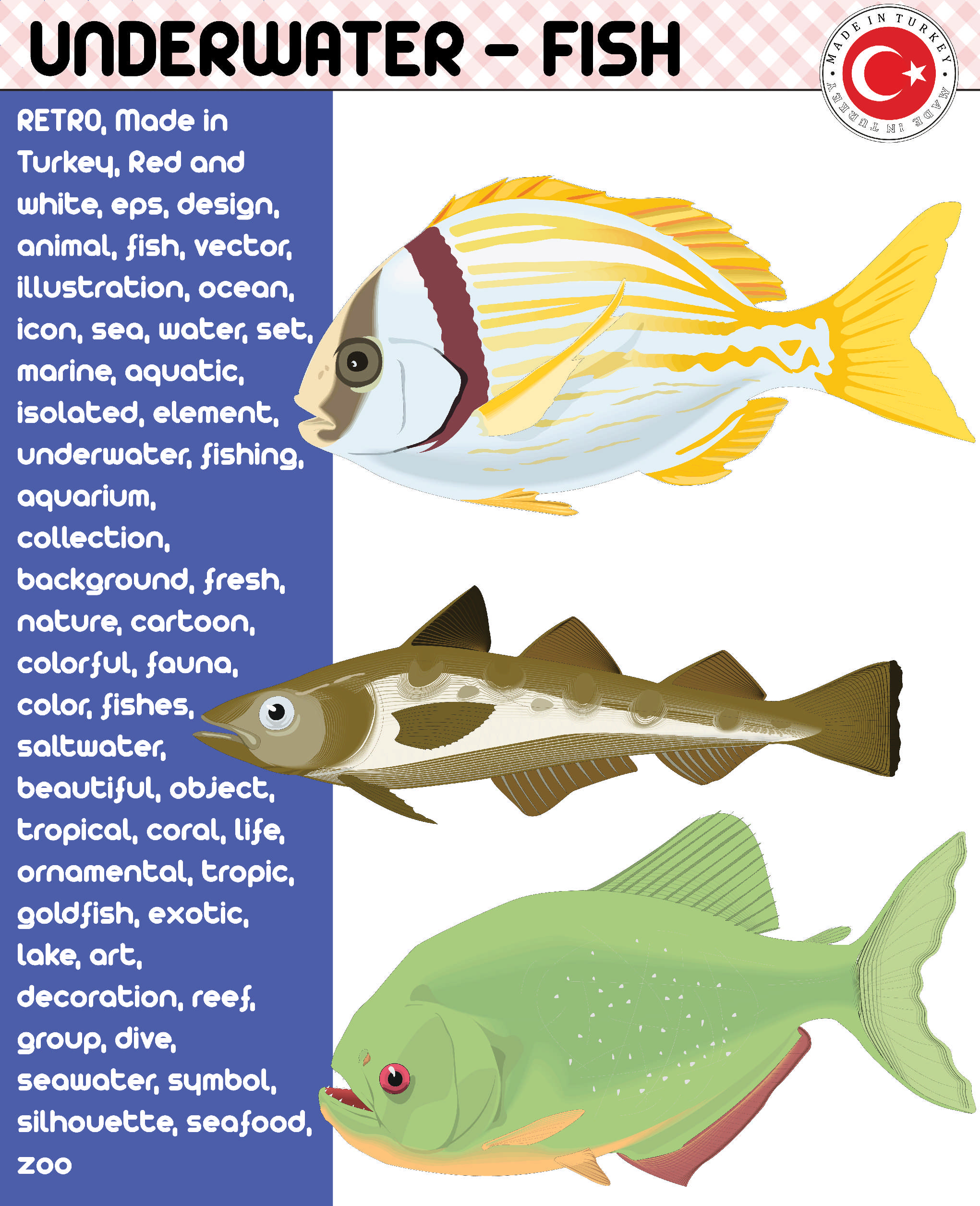 Download Fish, Fish Species - Underwater Life, eps vector 479726 Vector Art at Vecteezy