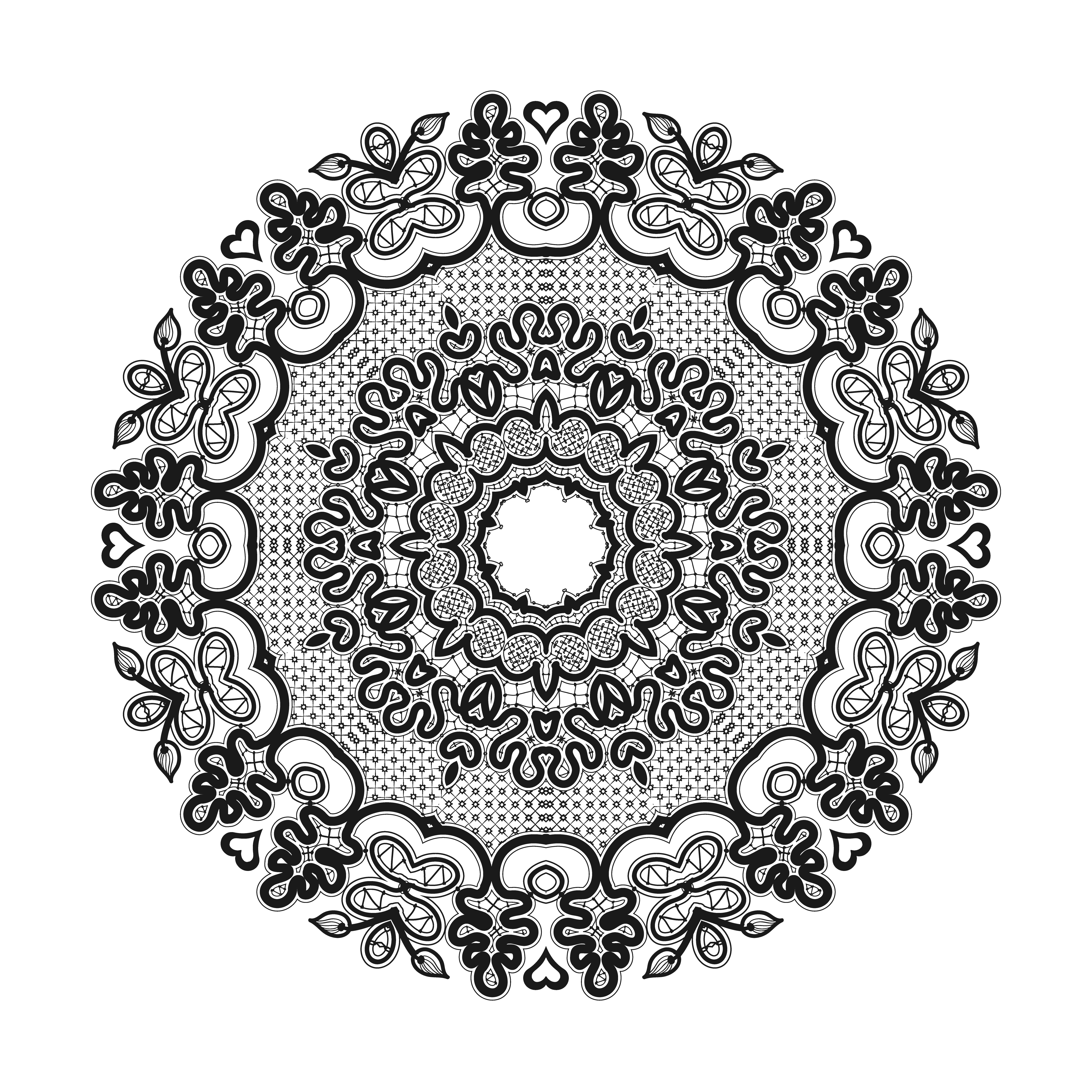 Download Abstract circle lace ribbon pattern. The lace for decoration - Download Free Vectors, Clipart ...