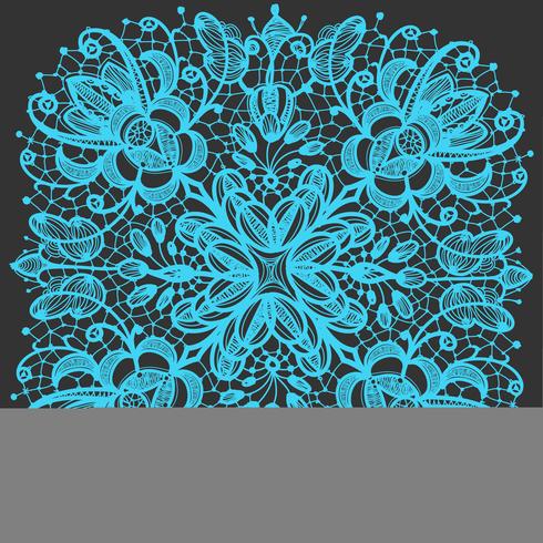 Lace doily patterns.With elements abstract flowers. Can be used for design and decorating. vector