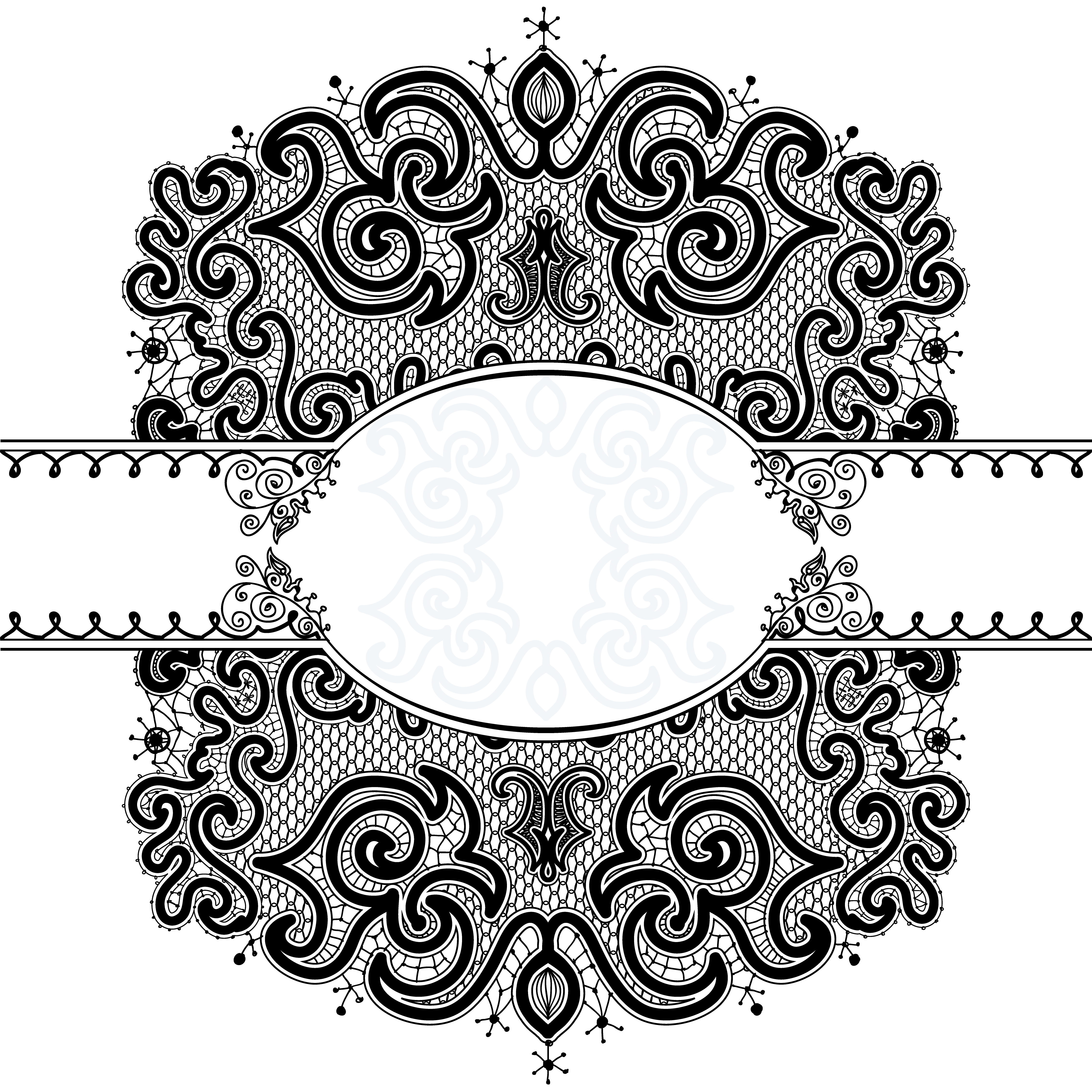 Download Abstract Lace Ribbon Seamless Pattern - Download Free Vectors, Clipart Graphics & Vector Art