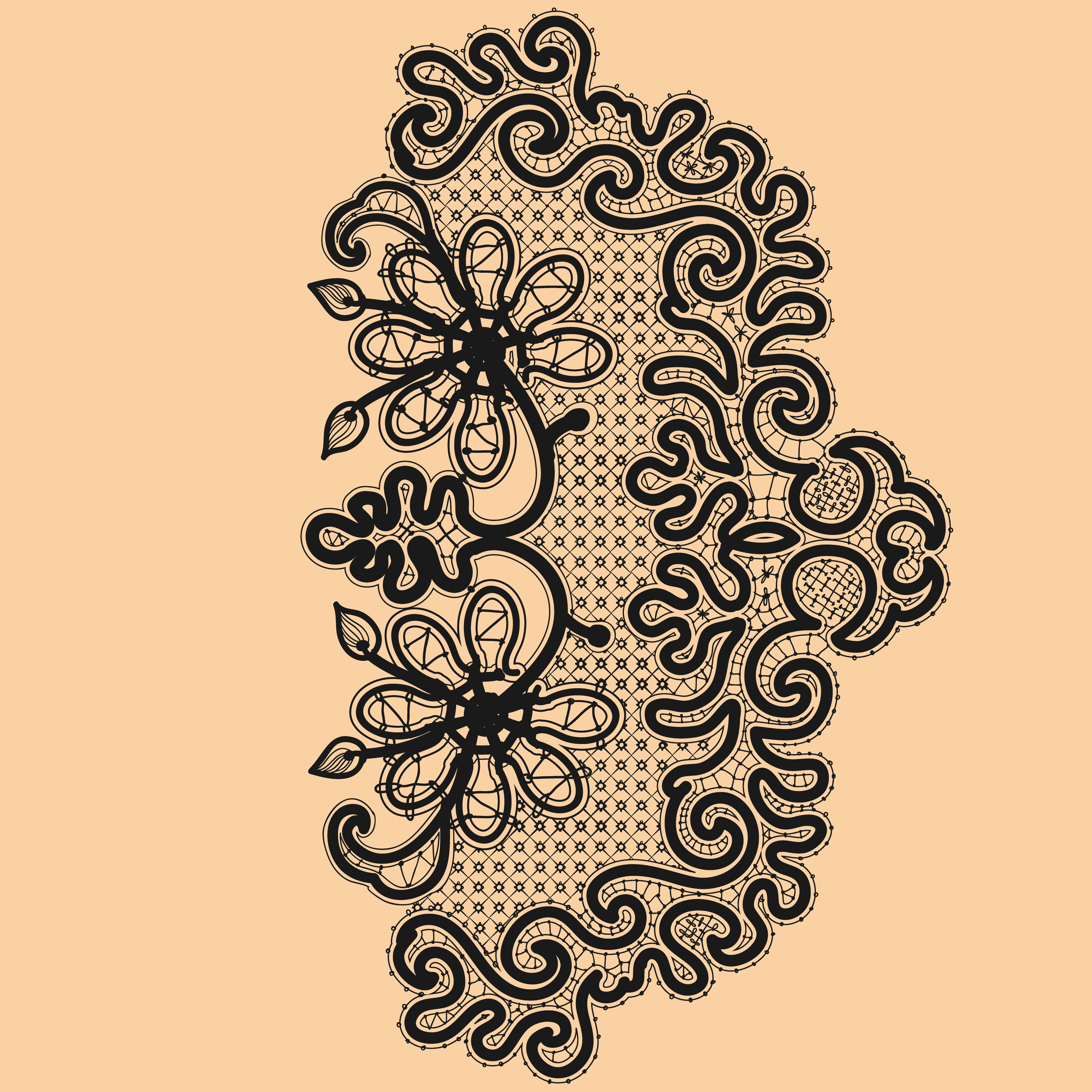 Abstraction floral lace pattern Template frame design for Abstraction floral lace pattern Template frame design for