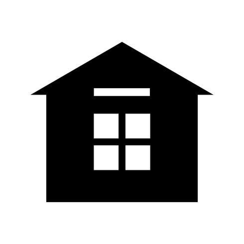 House Glyph Black Icon vector