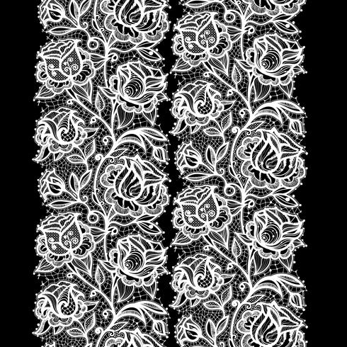 Seamless vector lace pattern.Template frame design.