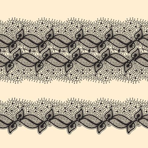 lace strips for decoration and design.Template frame design for card. vector