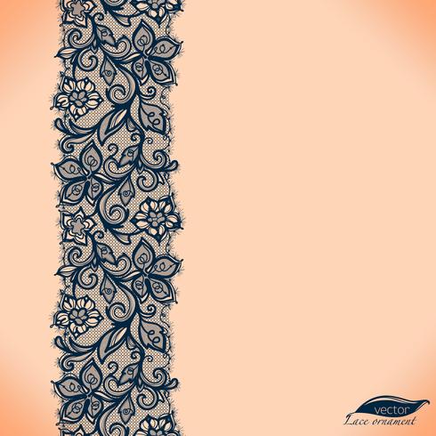 Template frame design for card. Lace Doily. vector