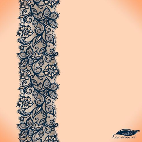 Template frame design for card. Lace Doily. vector