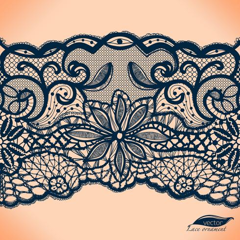 Template frame design. Lace Doily. vector