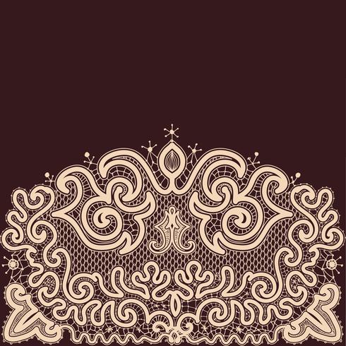 Abstract Lace Ribbon Seamless Pattern vector