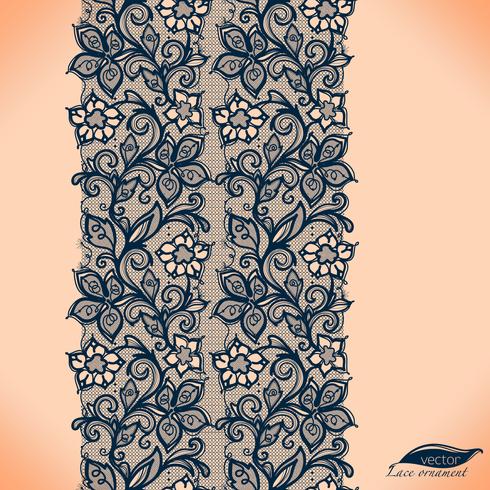 Template frame design for card. Lace Doily. vector