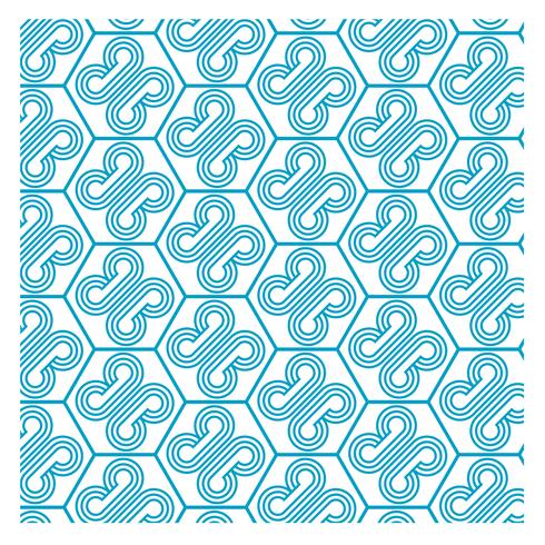 Blue Pattern Design 24 vector