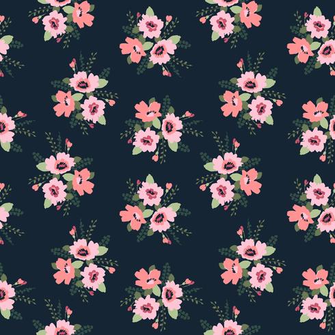 Floral abstract seamless pattern. Vector design for different surfases ...