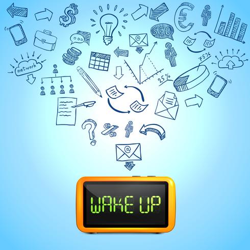 Business Morning Composition vector