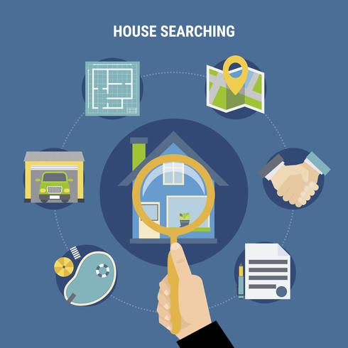 House Searching Concept vector