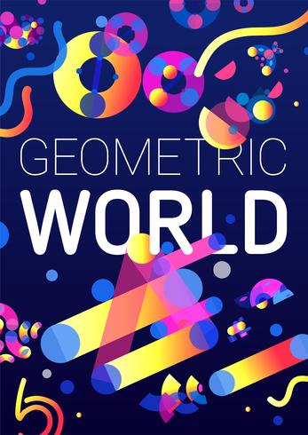 Geometric World Creative Background vector