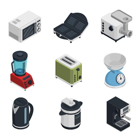 Kitchen Appliances Icons Set vector