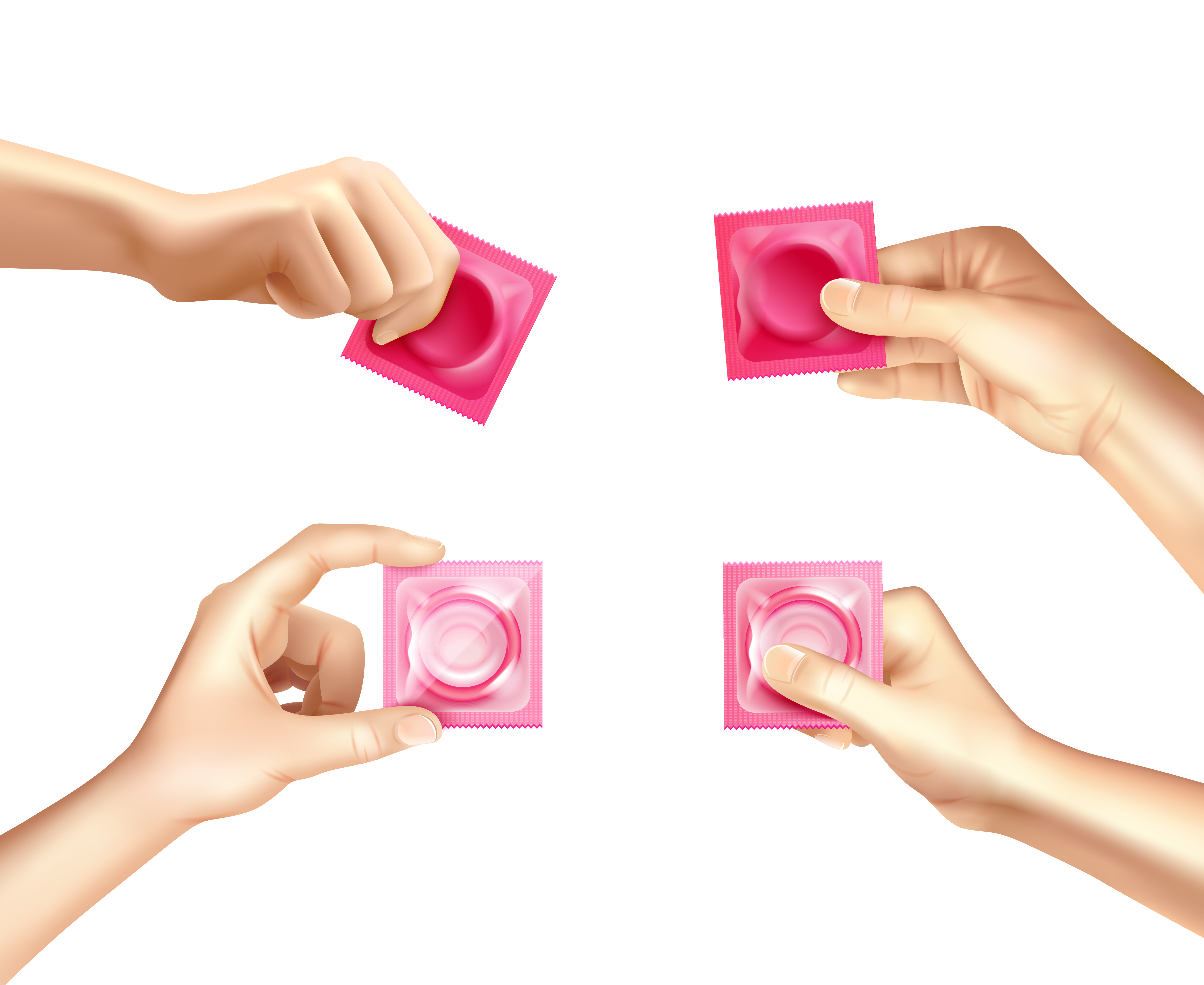 Download Condom In Hand Realistic Set - Download Free Vectors ...