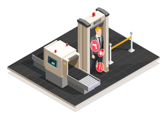 Airport Isometric Illustration vector