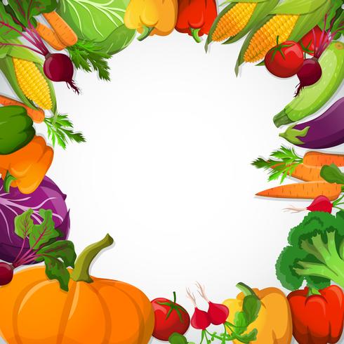 Vegetables Decorative Frame vector