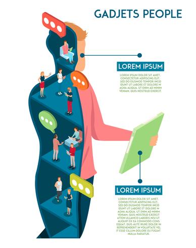 Gadgets Human Communication Concept vector