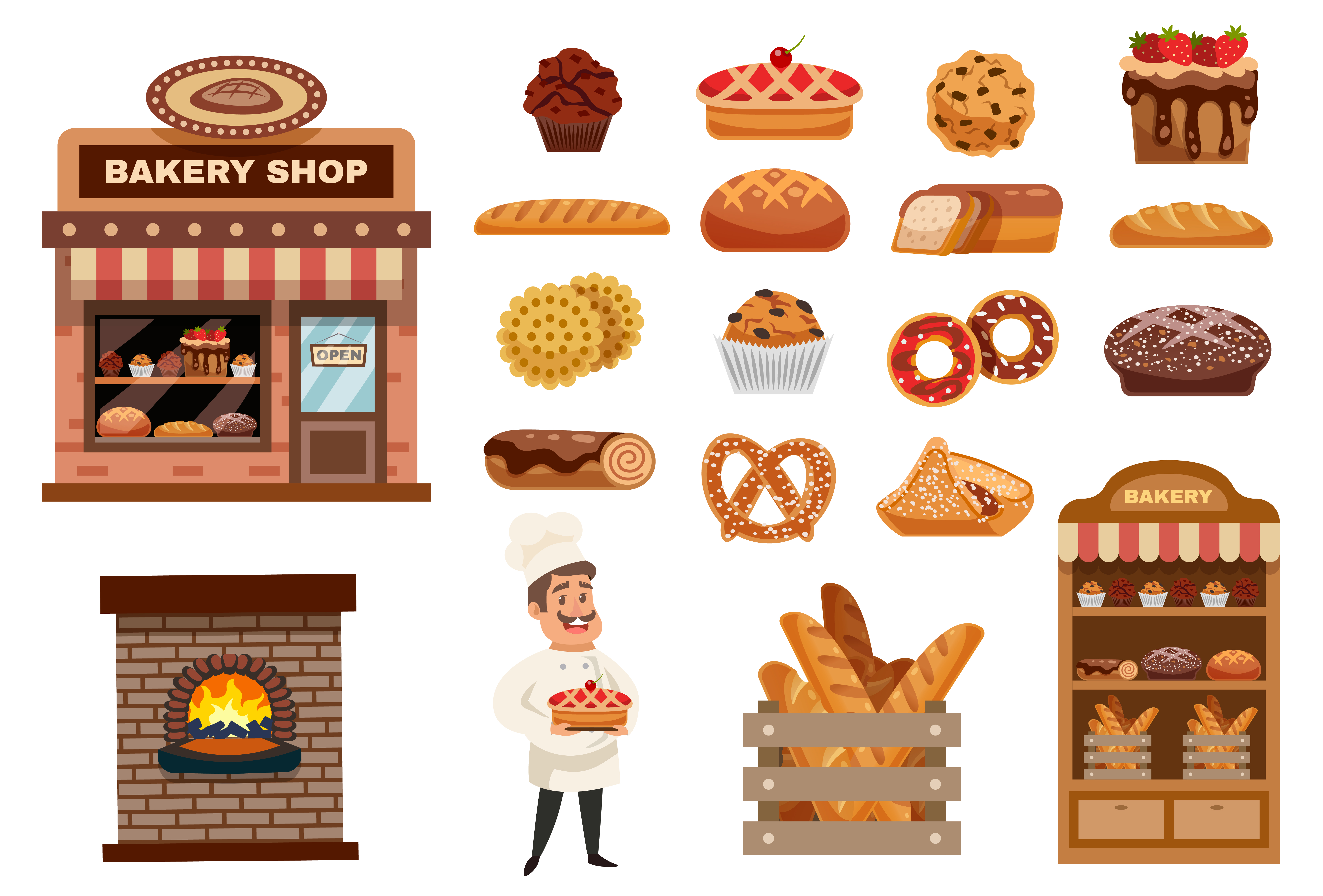 Bakery Icons Set 480922 Vector Art At Vecteezy bakery-icons-set-480922-vector-art-at-vecteezy