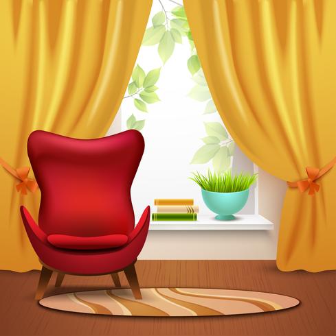  Room Interior Illustration vector