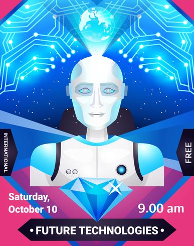 Future Technologies Poster vector