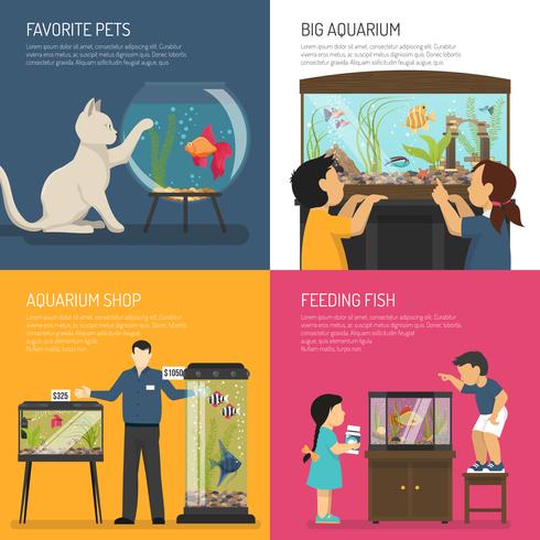 Fish Tank Design Concept vector