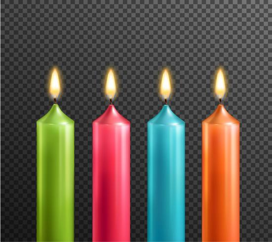 Candles On Transparent Background Realistic Set Vector Art At Vecteezy