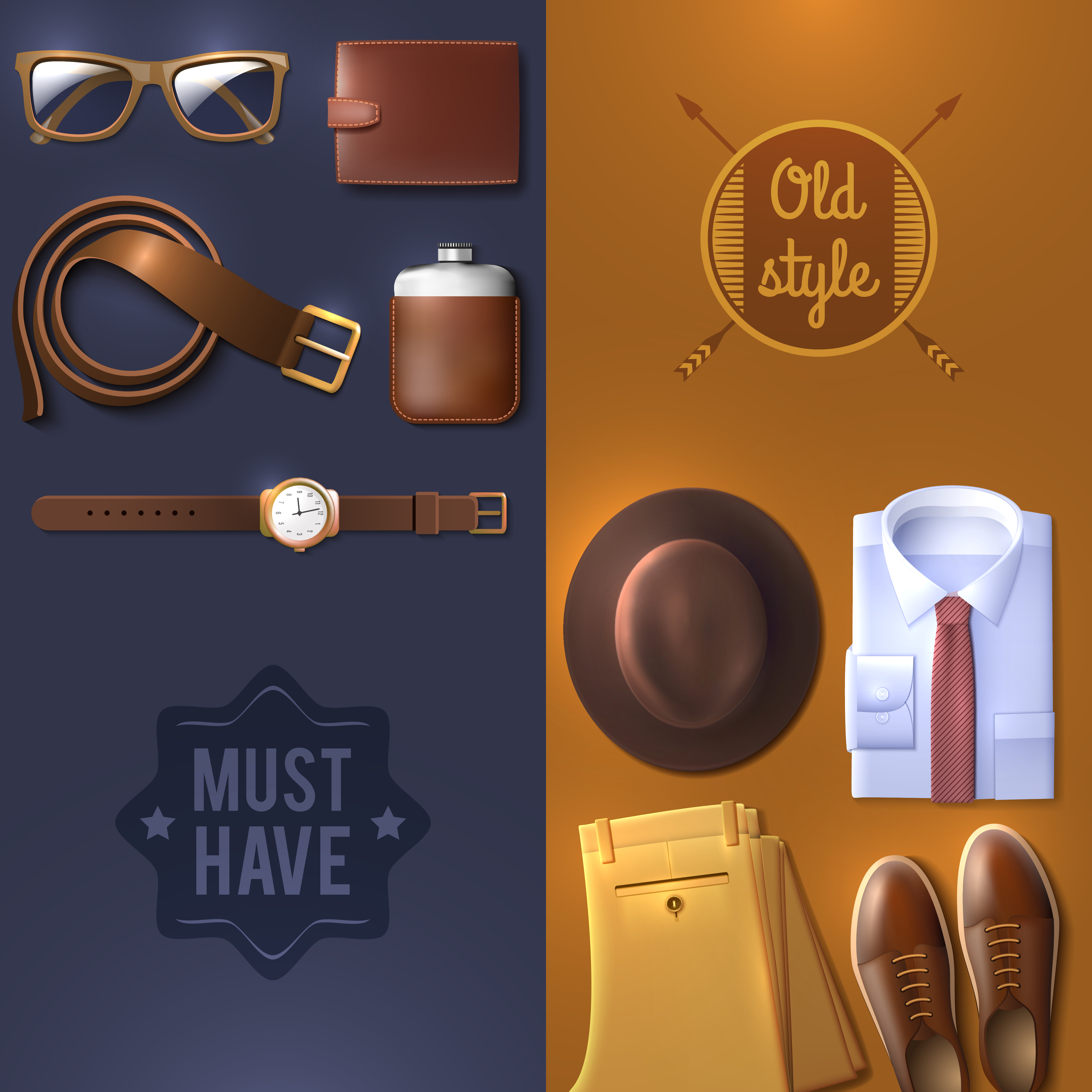 Men Wear Vertical Banners Set 481209 Vector Art at Vecteezy