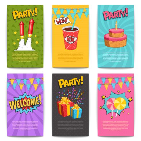 Carnival Comic Posters vector