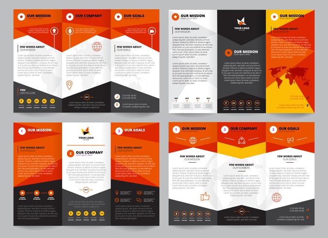 Brochure Template Set vector