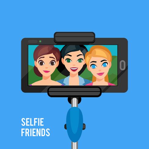 Selfie Photo Template vector