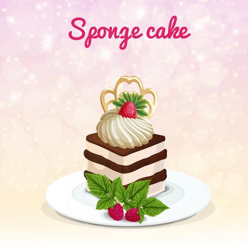 Sponge Cake Illustration vector