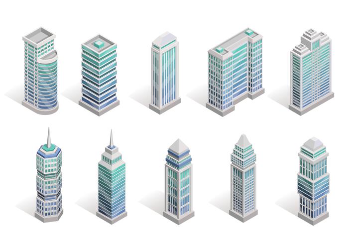 City Houses Set vector